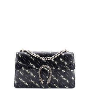 Gucci x Balenciaga The Hacker Project Dionysus Bag Logo Printed Leather Small
